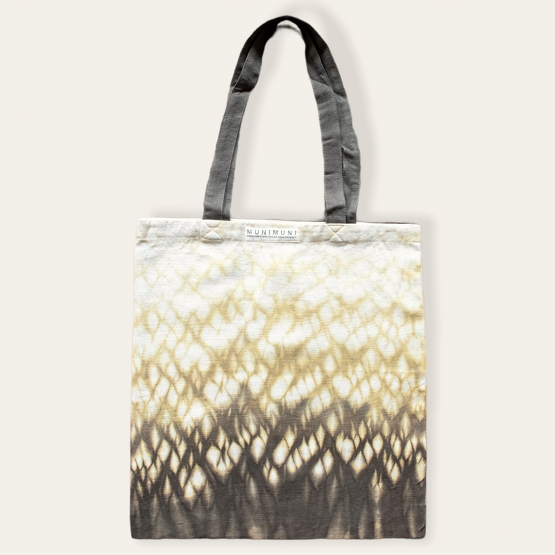 Black Reverse Tie Dye Tote Bag 