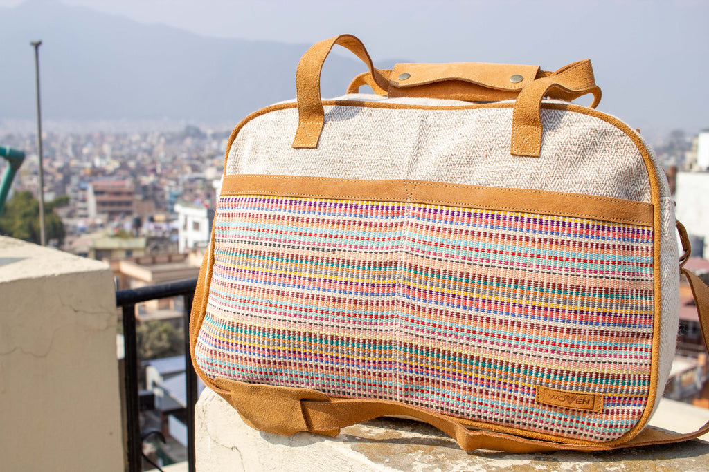 MUNIMUNI Aasha Zip Yoga Mat Bag by Woven - Light Mix Recycle